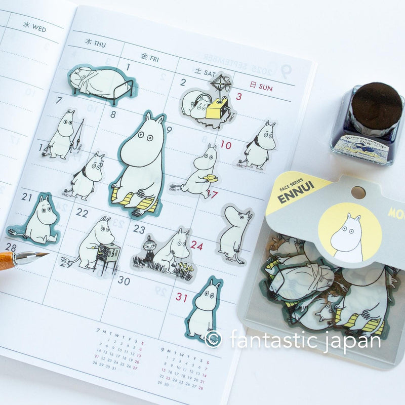 MOOMIN face flake sticker -ENNUI-