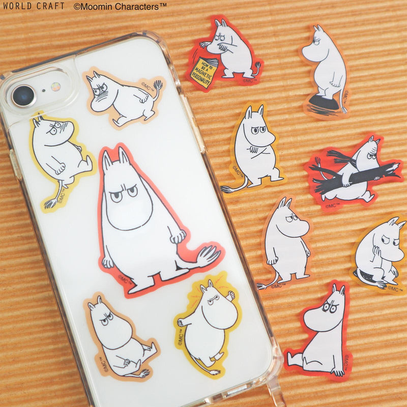 MOOMIN face flake sticker -ANGRY-
