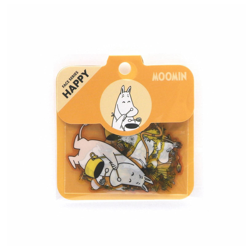 MOOMIN face flake sticker -HAPPY-