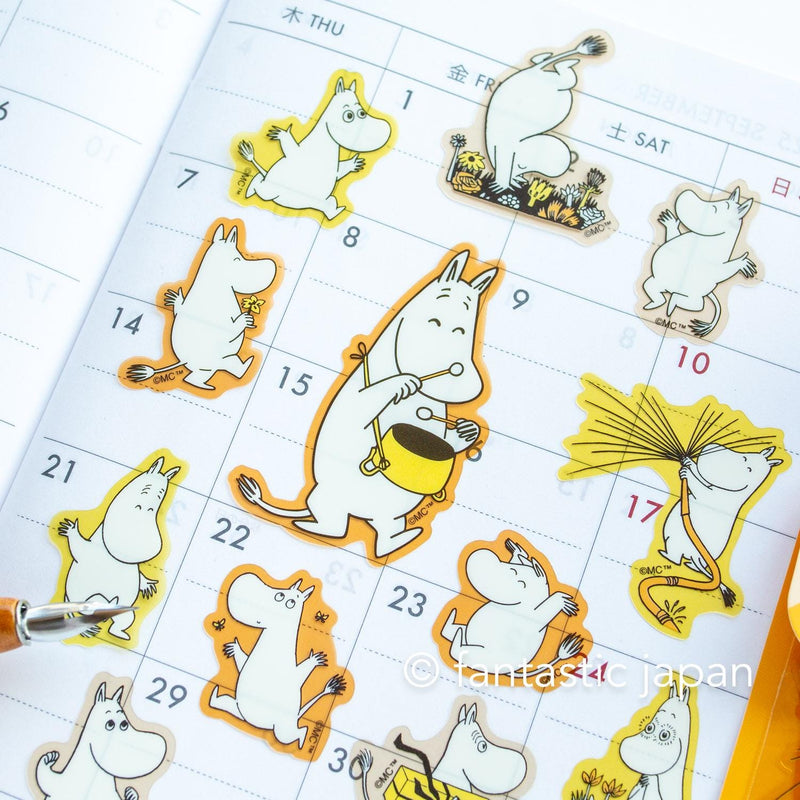 MOOMIN face flake sticker -HAPPY-