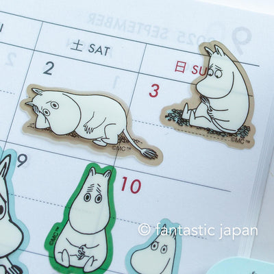 MOOMIN face flake sticker -THINKING-