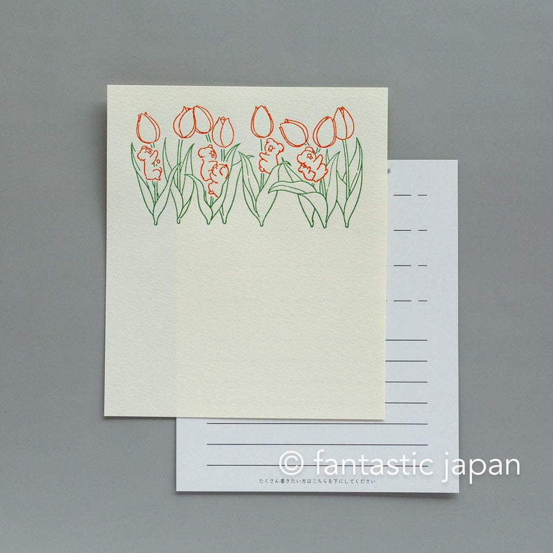 Letter press mini letter set / PETIT ET GRAND -koala-
