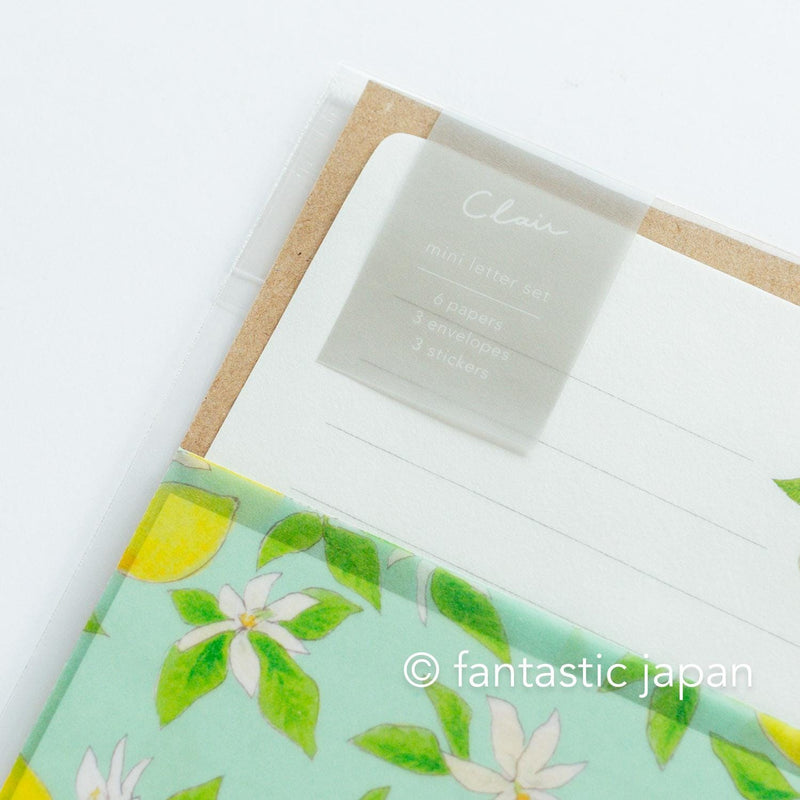 mini letter set / Clair -Citron-