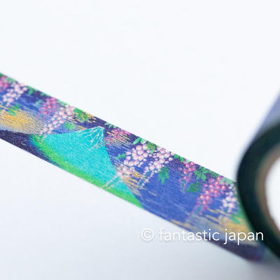 Gold Foil  Masking Tape -mount Fuji and wisteria flower- / kamiiso sansho