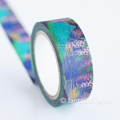 Gold Foil  Masking Tape -mount Fuji and wisteria flower- / kamiiso sansho