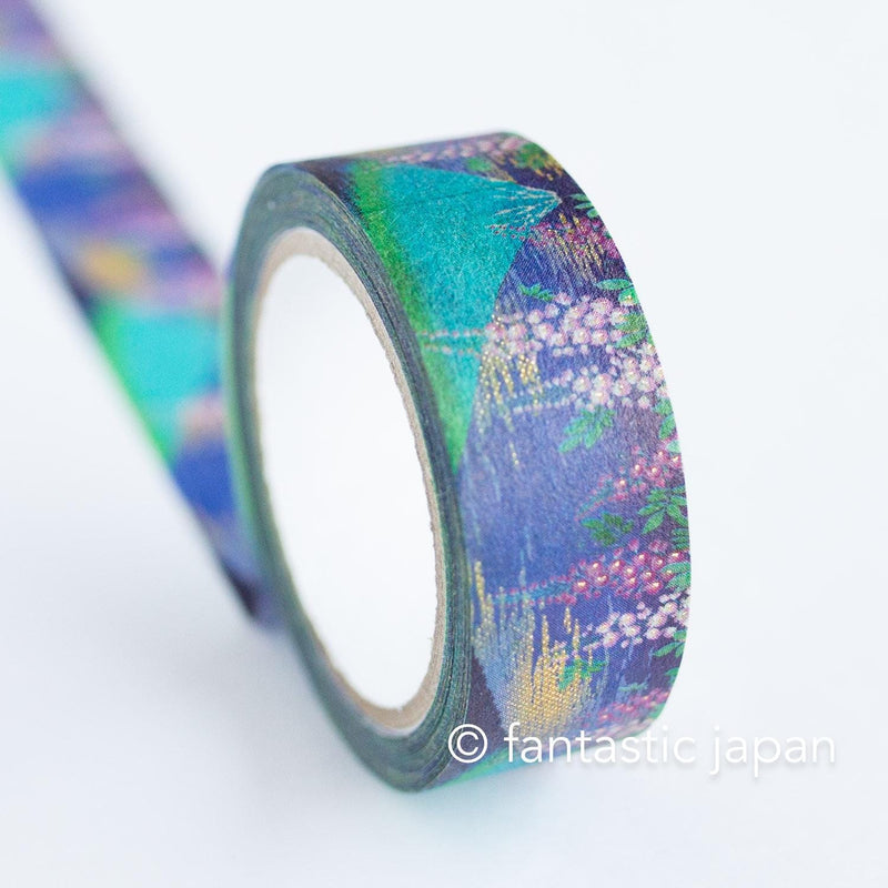 Gold Foil  Masking Tape -mount Fuji and wisteria flower- / kamiiso sansho