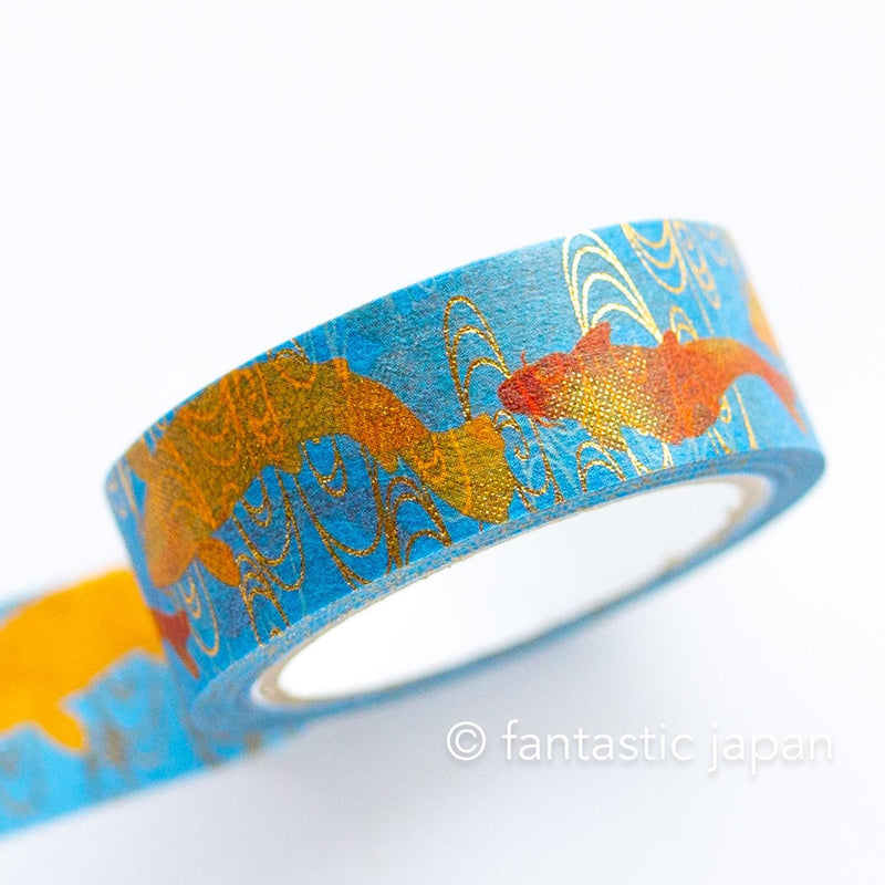 Gold Foil  Masking Tape -red and gold nishikigoi- / kamiiso sansho