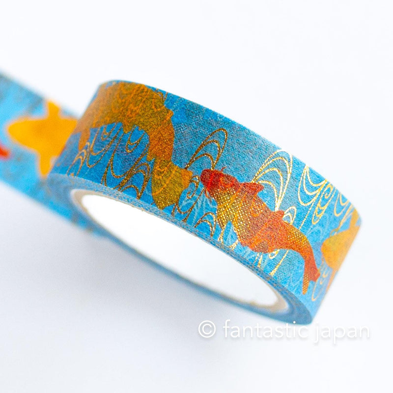 Gold Foil  Masking Tape -red and gold nishikigoi- / kamiiso sansho