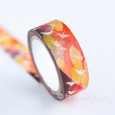 Gold Foil  Masking Tape -mount Fuji and crane- / kamiiso sansho