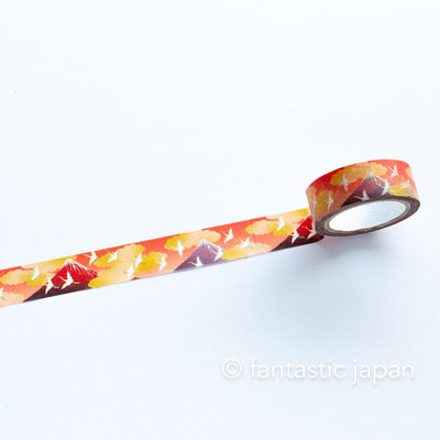 Gold Foil  Masking Tape -mount Fuji and crane- / kamiiso sansho