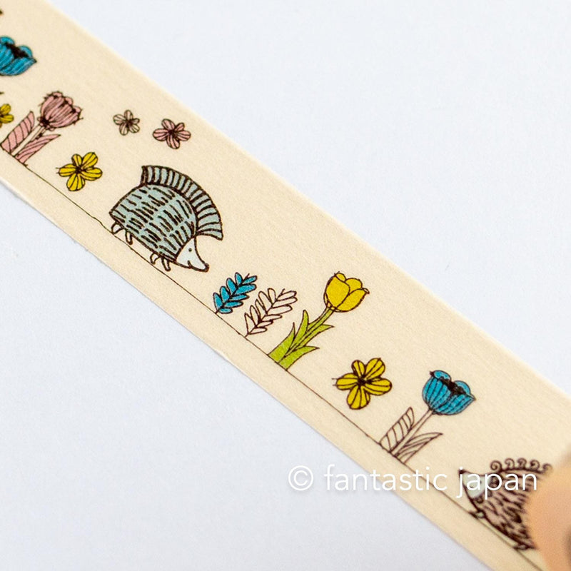 mt washi tape / Lisa Larson -Hedgehog garden-