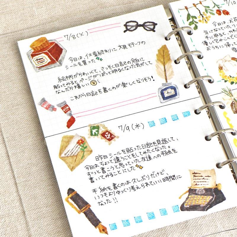 Mind Wave Sticker / heart flutters STICKER -stationery-