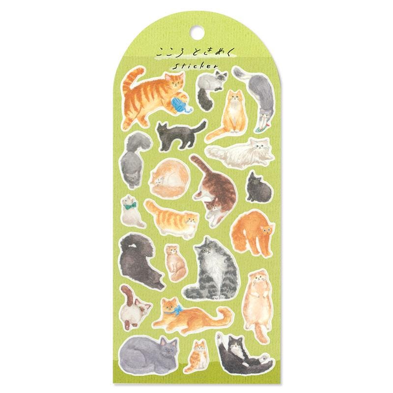 Mind Wave Sticker / heart flutters STICKER -cat-