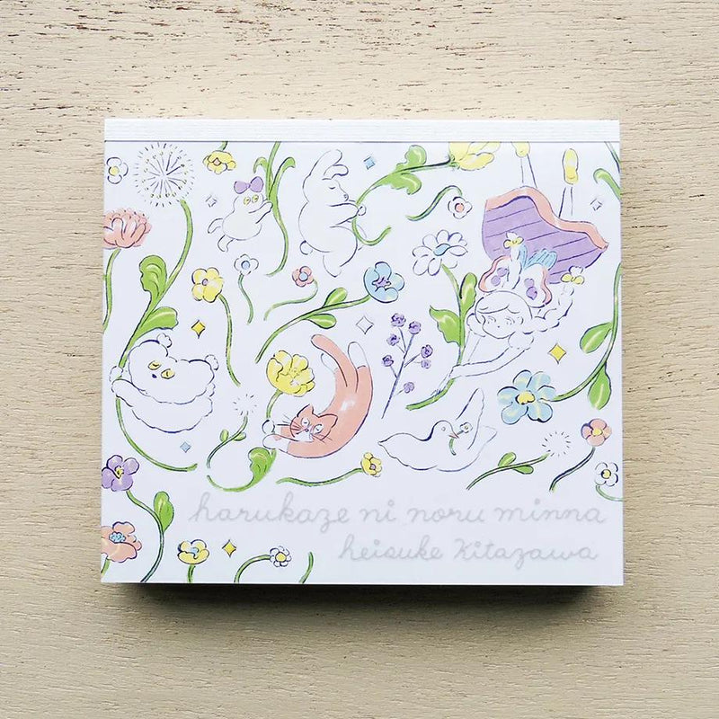 Block memo pad -spring breeze- by heisuke kitazawa / cozyca products