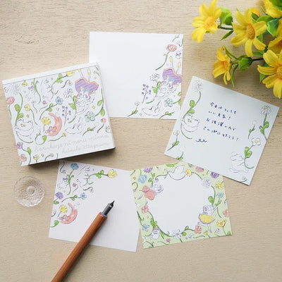 Block memo pad -spring breeze- by heisuke kitazawa / cozyca products