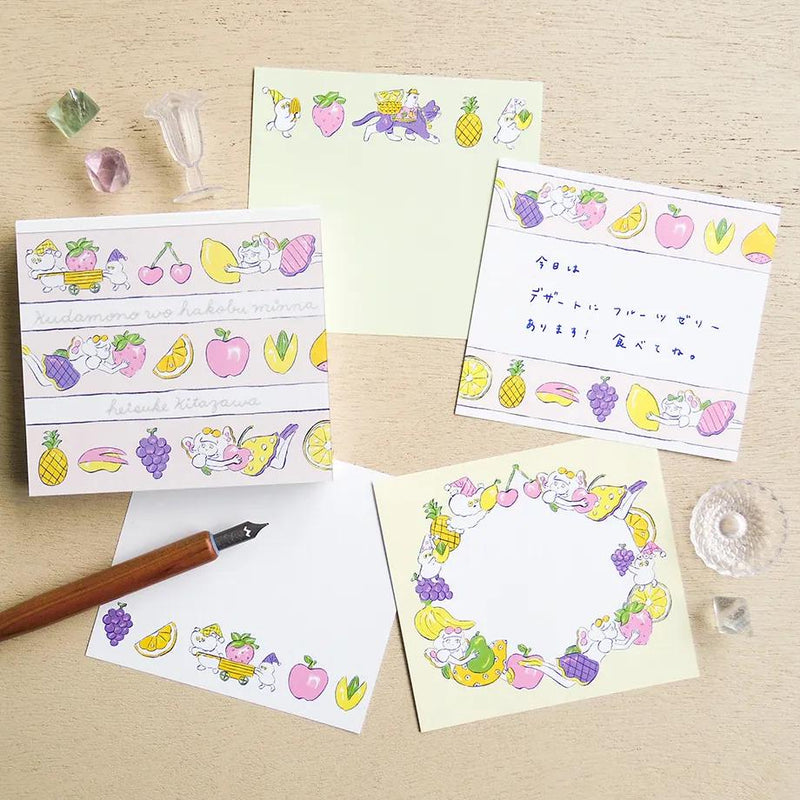 Block memo pad -fruits- by heisuke kitazawa / cozyca products