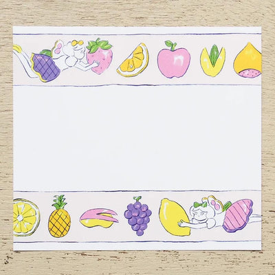 Block memo pad -fruits- by heisuke kitazawa / cozyca products