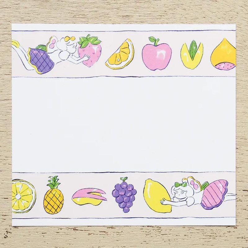 Block memo pad -fruits- by heisuke kitazawa / cozyca products
