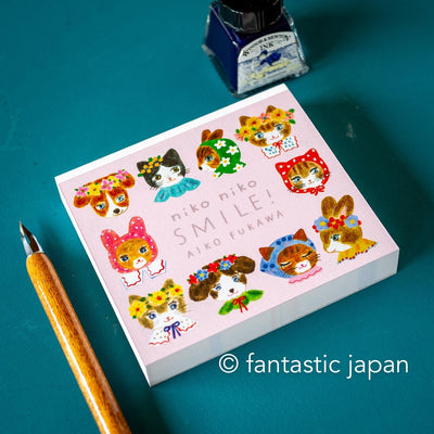 Block memo pad -niko niko SMILE!- by AIKO FUKAWA / cozyca products