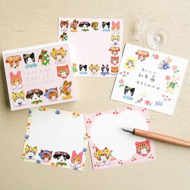 Block memo pad -niko niko SMILE!- by AIKO FUKAWA / cozyca products