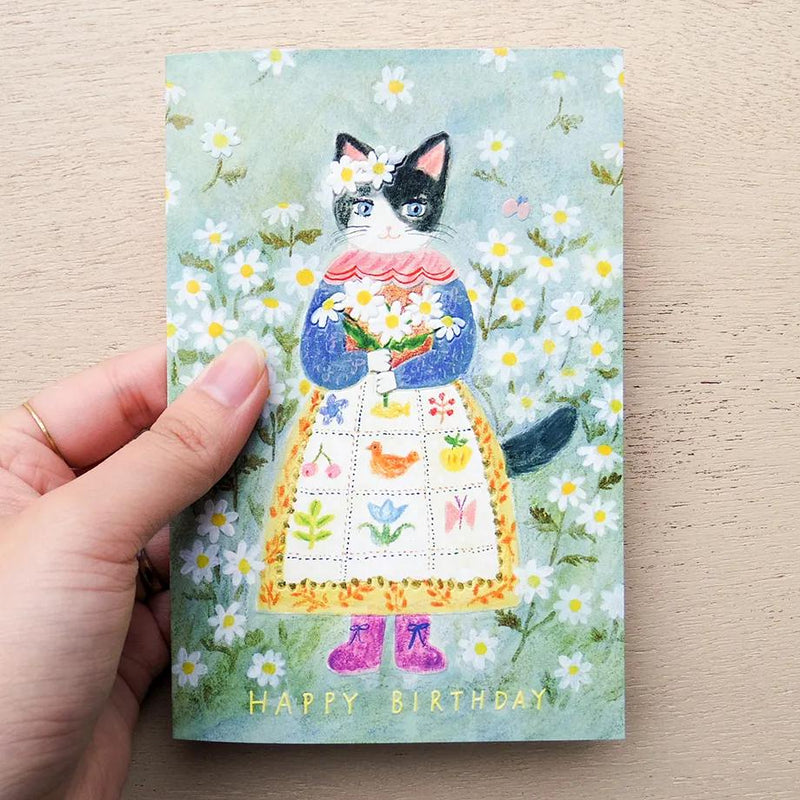 Birthday card -HAPPY BIRTHDAY- by Aiko Fukawa /  cozyca pruducts