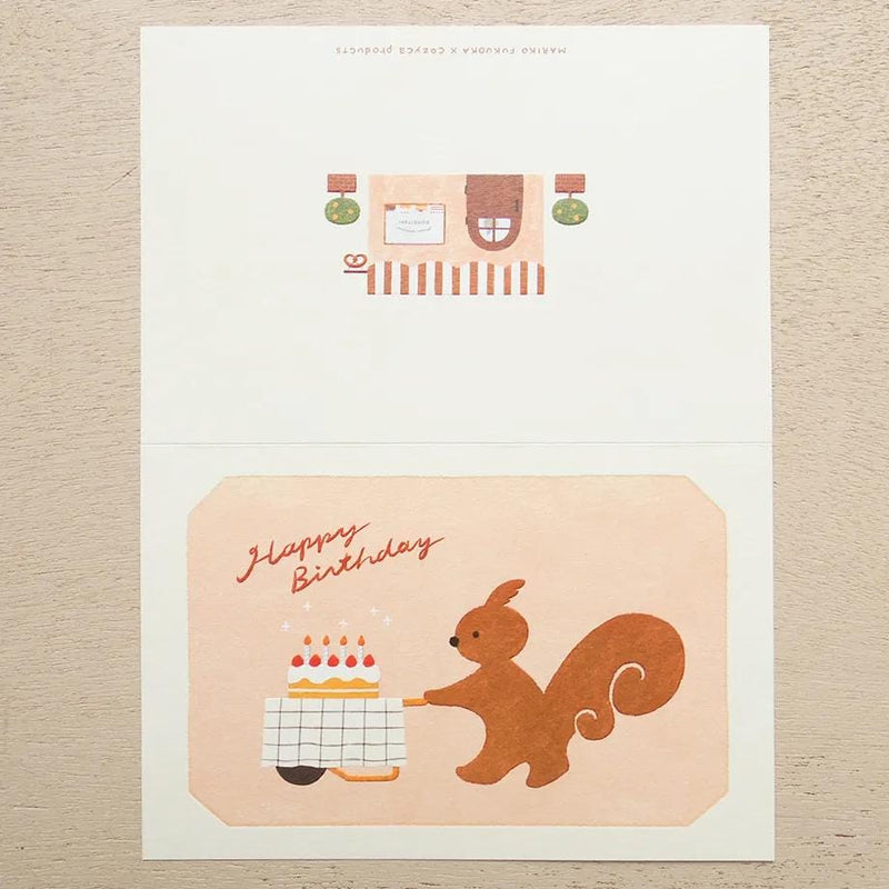 Birthday card -Squirrel&