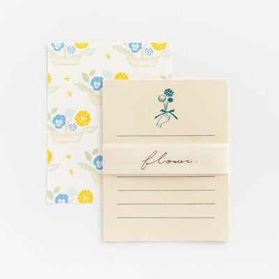 mizushima mini letter set -flower-