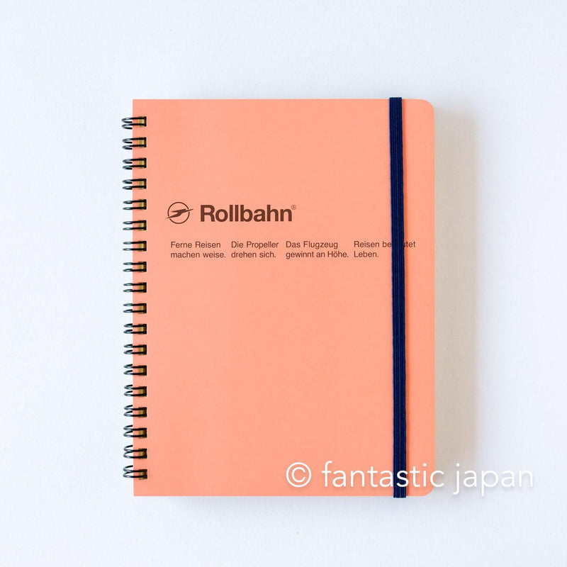 DELFONICS / Rollbahn spiral notebook Large (5.6" x 7.1" )  -light pink-