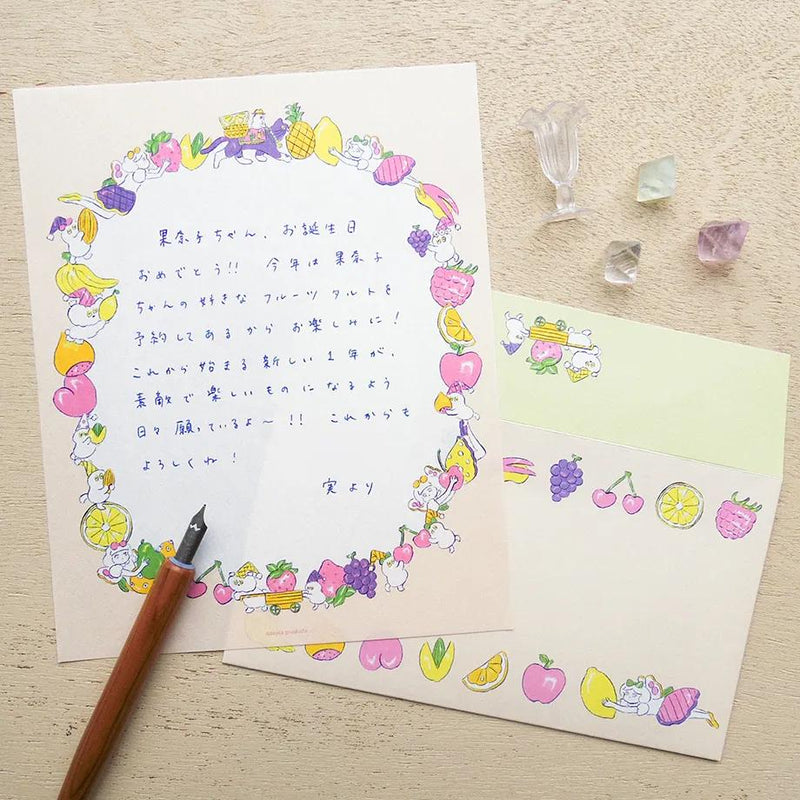 cozyca Letter Set -spring fruits- by heisuke kitazawa