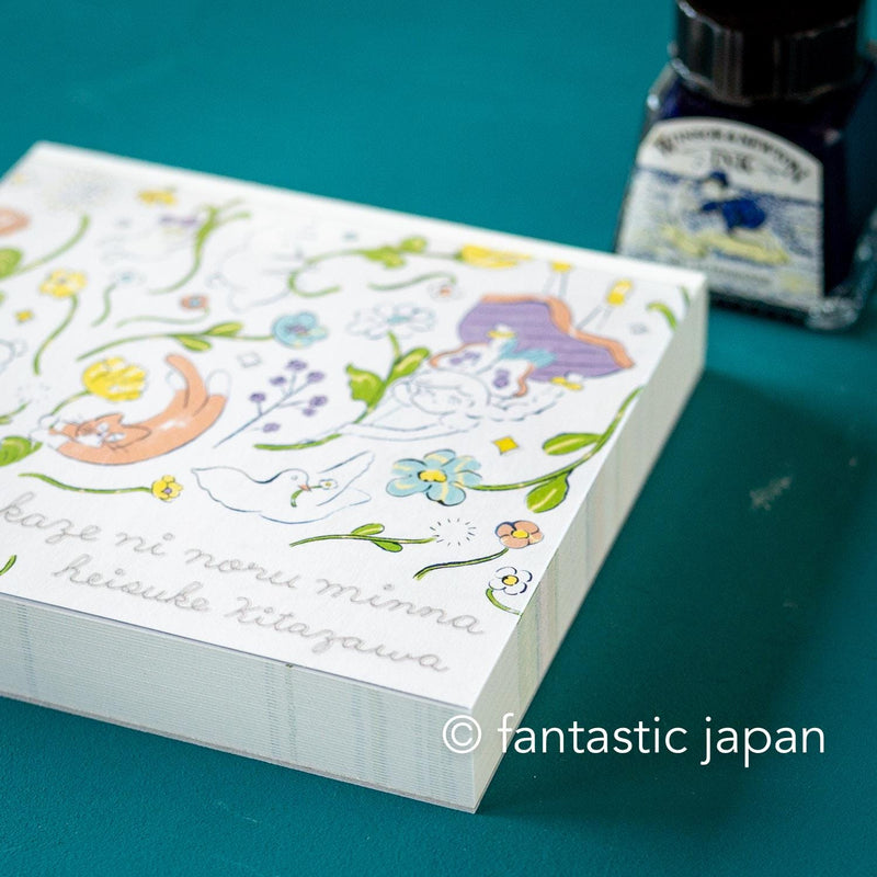 Block memo pad -spring breeze- by heisuke kitazawa / cozyca products