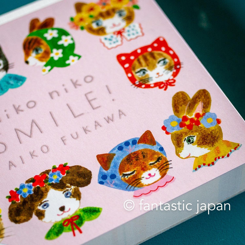 Block memo pad -niko niko SMILE!- by AIKO FUKAWA / cozyca products