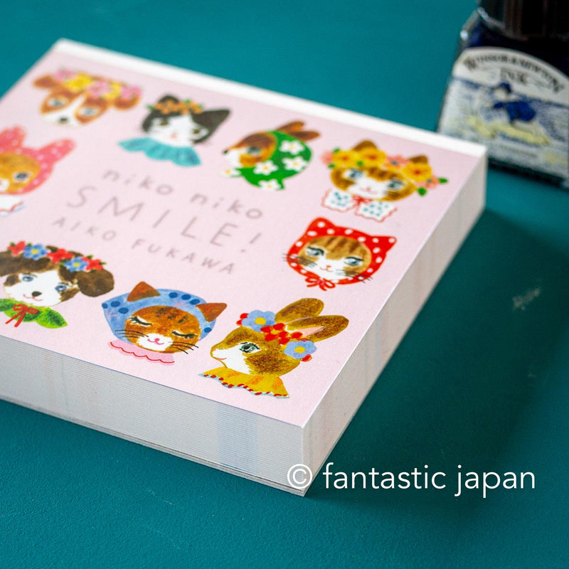 Block memo pad -niko niko SMILE!- by AIKO FUKAWA / cozyca products