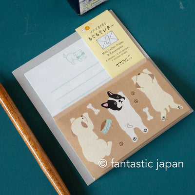 Midori mini letter set with sticker -dog-