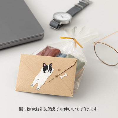 Midori mini letter set with sticker -dog-