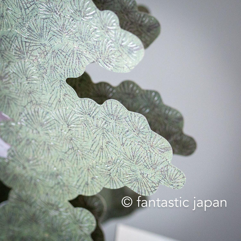 Bonsai pop-up greeting card -Shinpaku juniper-