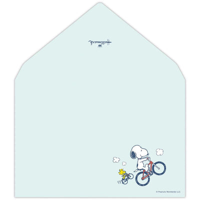 Hallmark / Peanuts Snoopy letter set / Let's have a journey -bicycle-