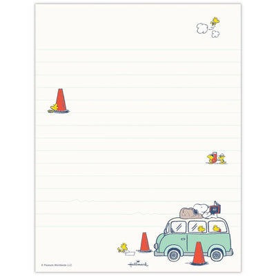 Hallmark / Peanuts Snoopy letter set / Let's have a journey -car-