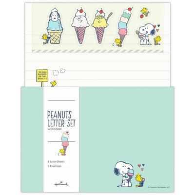 Hallmark / Peanuts Snoopy letter set / Let's have a journey -ice cream-
