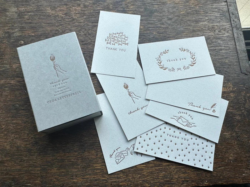 Thank you card set /Oeda Letter Press