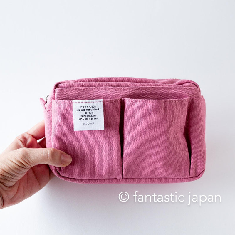 DELFONICS / 10 pocket Inner Carrying bag / S size -pink-