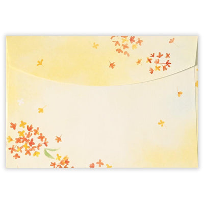Japanese Washi Writing Letter Pad and Envelopes -Autumn osmanthus-