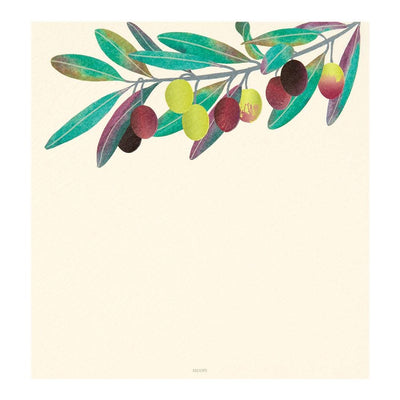 Japanese Iyo washi letter pad and envelops -olive-
