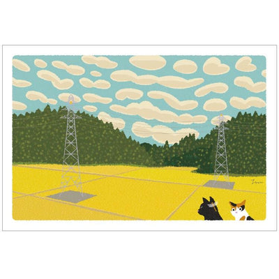 tabi-neko post card -Cirrocumulus clouds-