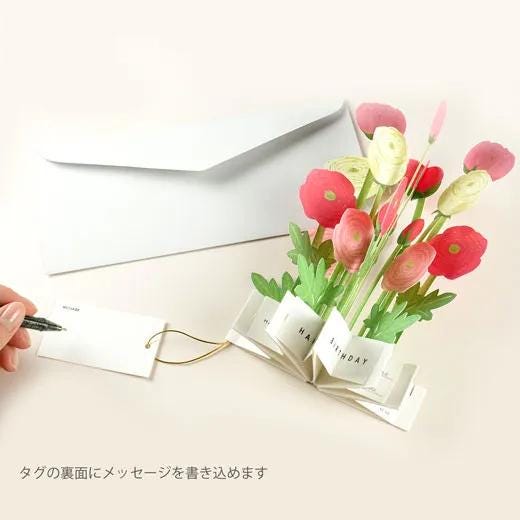 Birthday Blooming card -ranunculus-