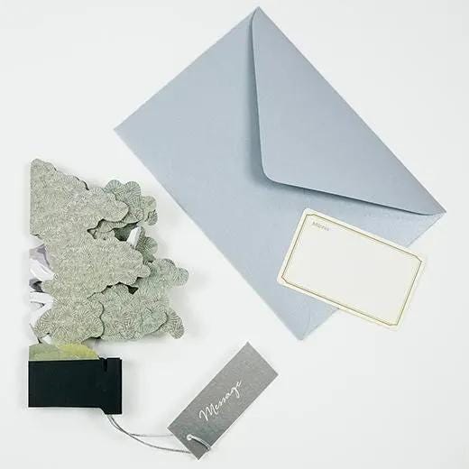 Bonsai pop-up greeting card -Shinpaku juniper-