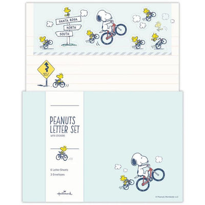 Hallmark / Peanuts Snoopy letter set / Let's have a journey -bicycle-