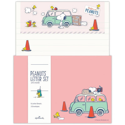 Hallmark / Peanuts Snoopy letter set / Let's have a journey -car-