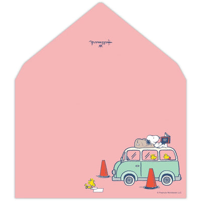 Hallmark / Peanuts Snoopy letter set / Let's have a journey -car-