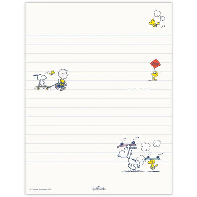 Hallmark / Peanuts Snoopy letter set / Let's have a journey -skateboard-
