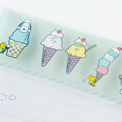 Hallmark / Peanuts Snoopy letter set / Let's have a journey -ice cream-